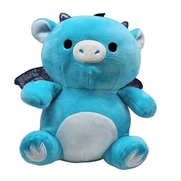 Squishmallow Blue DRAGON Squeeze MallowsPlush Toy 7" Stuffed Animal Toy - Picture 1 of 6